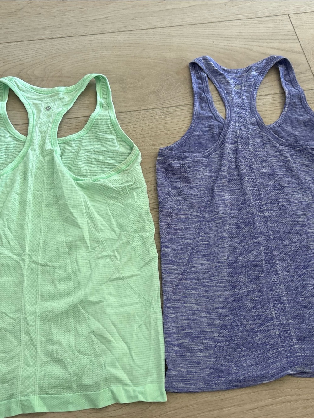 Lululemon Racerback Tank Top - Mint Green and Heather Purple